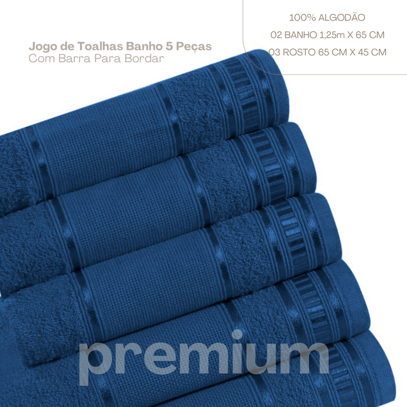 Jogo de Toalhas Premium - Peças